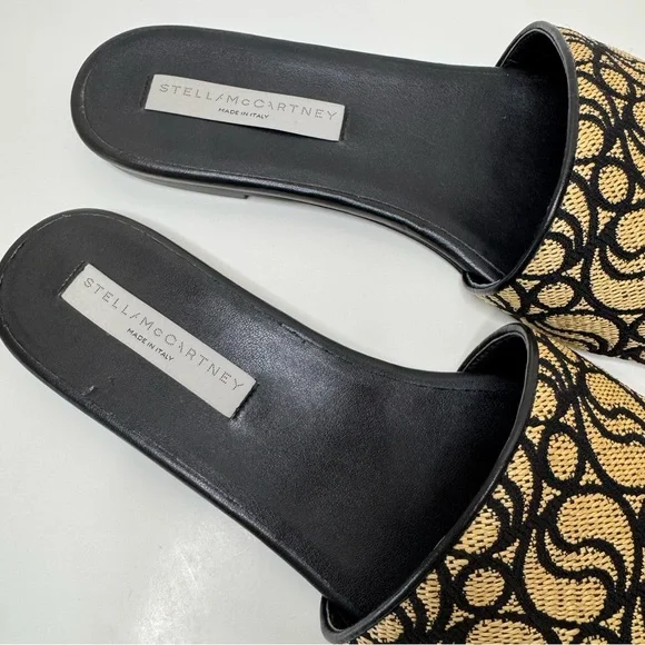 ❕SALE❕ Stella McCartney Signature Raffia Flats Size 41 - Picture 6 of 8
